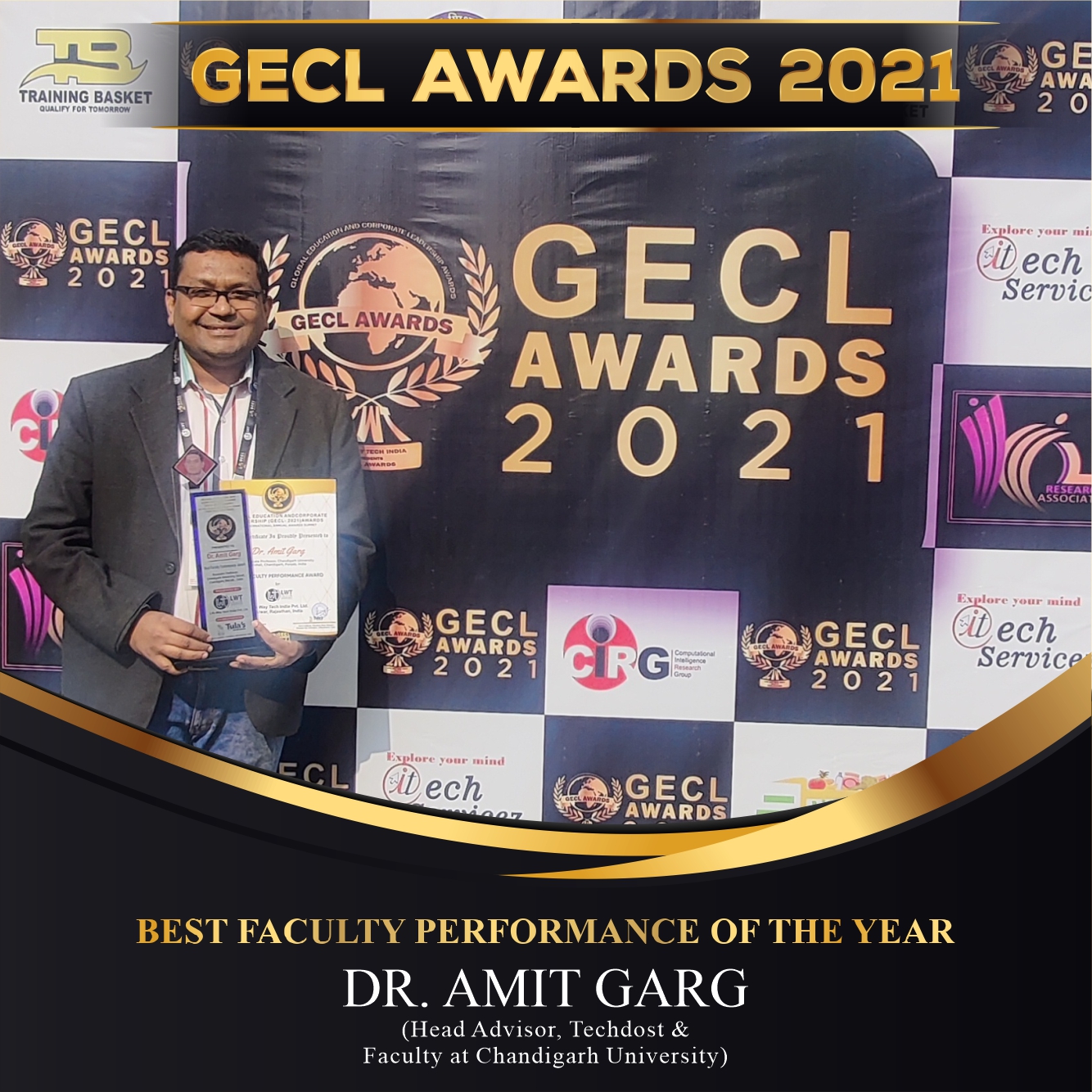 Best Faculty Performance of the Year - Dr. Amit Garg-1