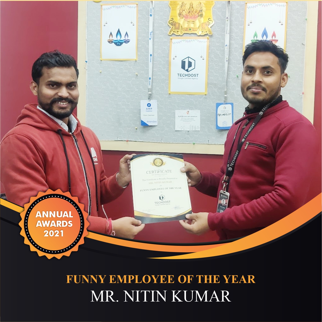 Funny Employee of The Year - Nitin Kumar