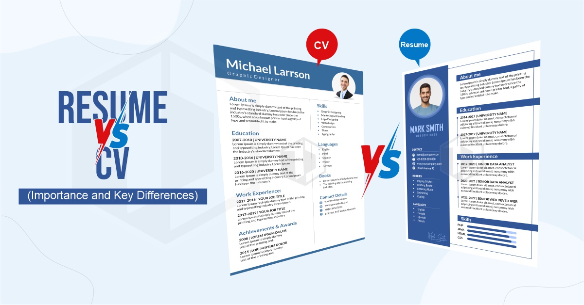 Resume vs cv